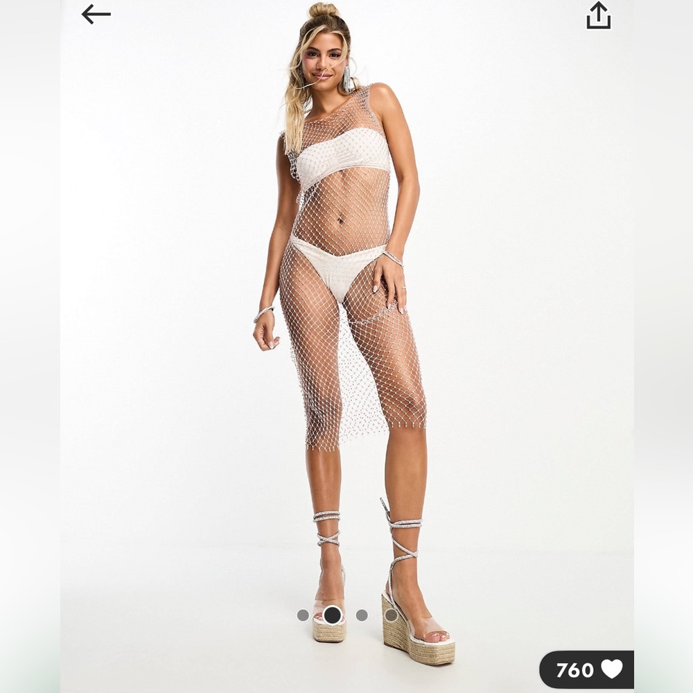 ASOS rhinestone coverup